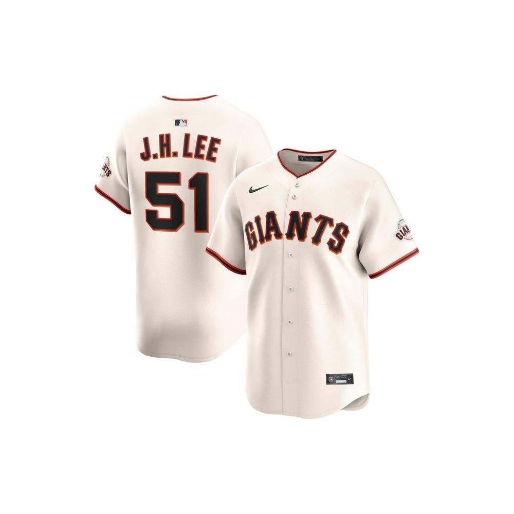 Nike San Francisco Giants J.H. Lee Jersey Cream Large New With Tags